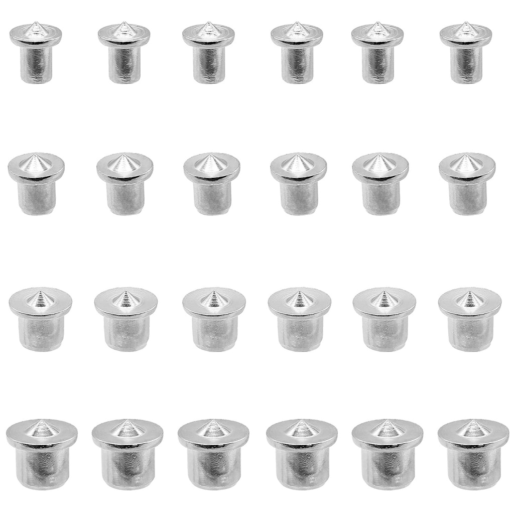 Litoexpe 24 Pieces Dowel and Tenon Center Transfer Plugs, Doweling Centering Pins for Woodworking, 1/4", 5/16", 3/8", 1/2"