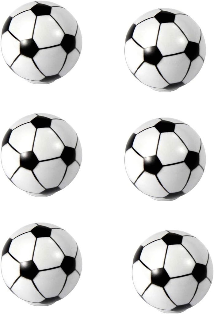 Set of 6 Football Cabinet Drawer Door Knobs Handles Boy Child Dresser Drawer Pulls Desk Handles Sports Soccer Home Bath Decor