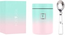 IRON °FLASK Jar for Hot Food & Soup - 16 Oz Insulated Food Jar with Foldable Spoon - Leak Proof, Stainless Steel, Storage, Canteen, Double Walled - 16 Oz - Bubble Gum