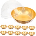 50pcs Mini Cake Packaging Boxes Round Small Cake Containers Lids for Baking Wedding Party