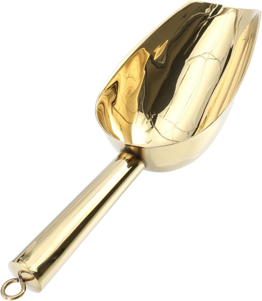 Alipis Stainless Steel Food Scoop Practical Ice Shovel for Ice Sugar Rice and Sweets Ergonomic Design with Mirror Polish Surface for Home Kitchen and Parties