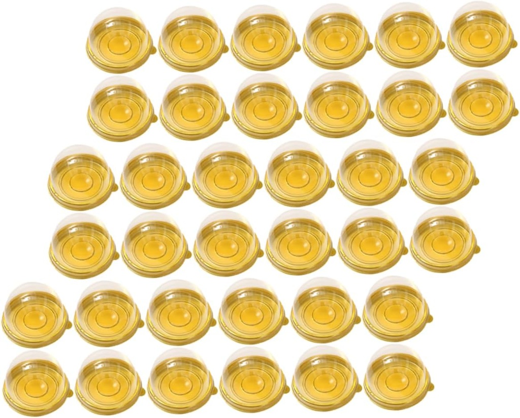50pcs Moon Cake Dome Boxes Mini Cupcake Container Cake Box Dome Egg Yolk Puff Packing Single Container