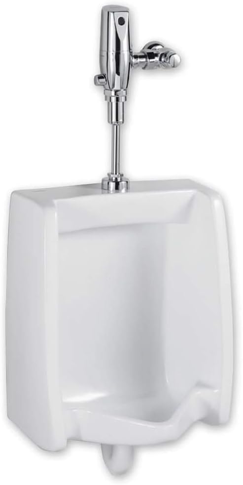 American Standard 6590.505.020 Washbrook Flowise 0.5 Gpf Top Spud Urinal with Selectronic Flush Valve, 0.75, White