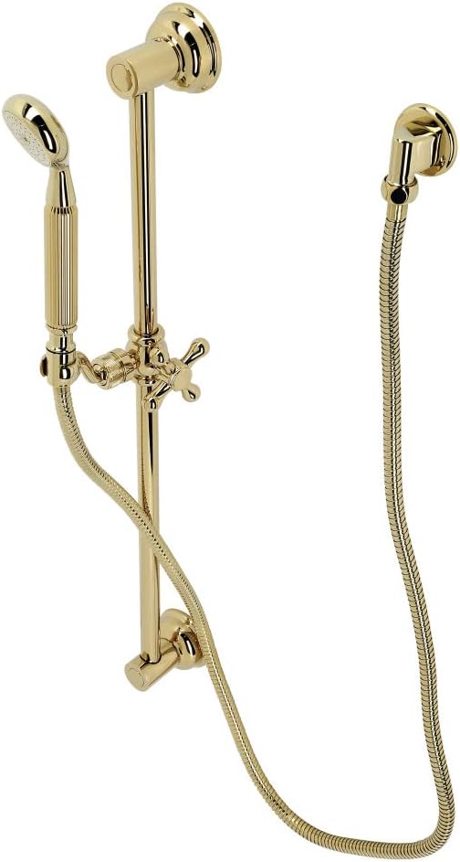 Kingston Brass KAK3422W2 Made to Match Hand Shower Combo with Slide Bar, Polished Brass 24 x 2.63 x 2.75