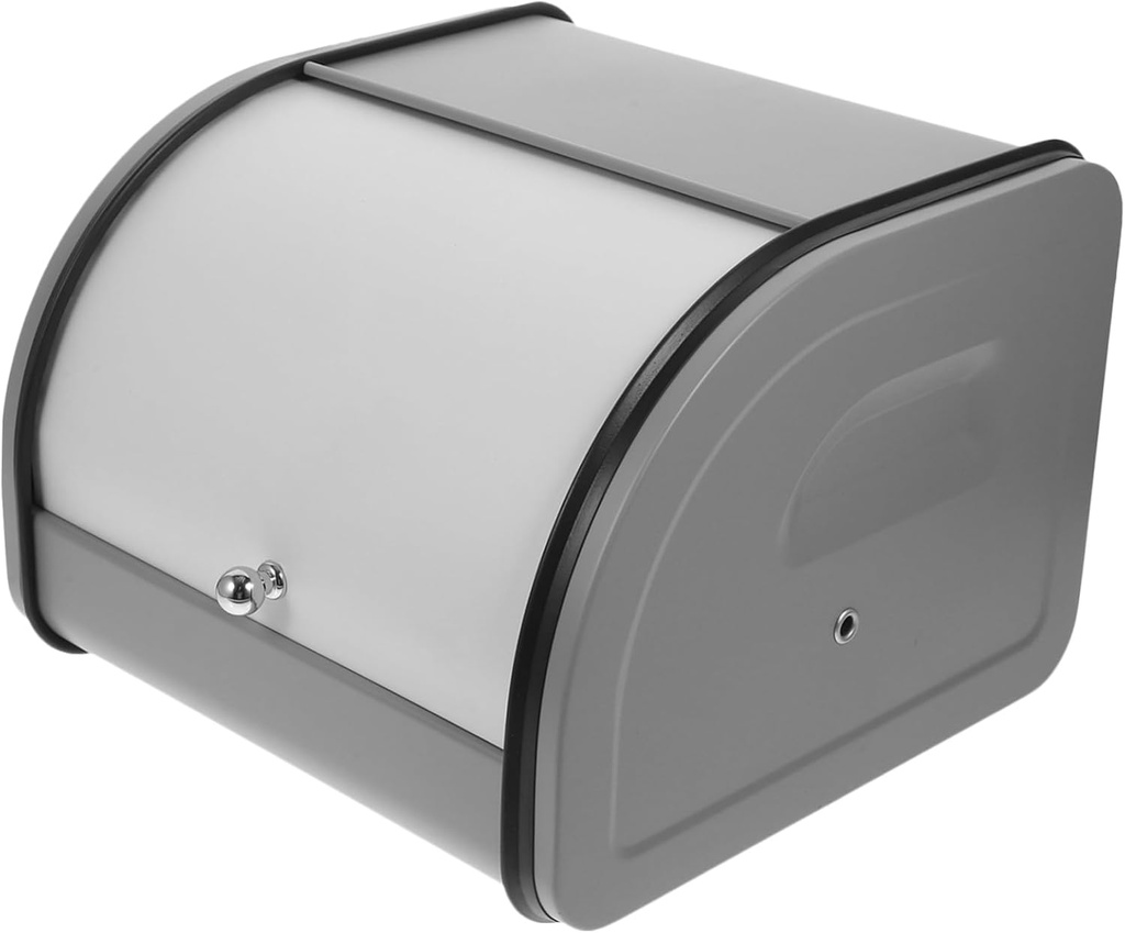 Bread Box Storage Container White Bread Basket Kitchen Food Storage Box