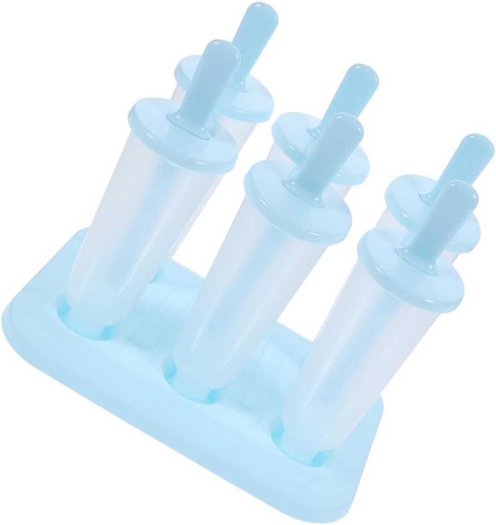 6pcs Food-grade PP Popsicle Molds Flexible Easy-release Ice Pop Maker for Homemade Summer Treats Health-friendly DIY Ice Cream Mould for Cooling Refreshment
