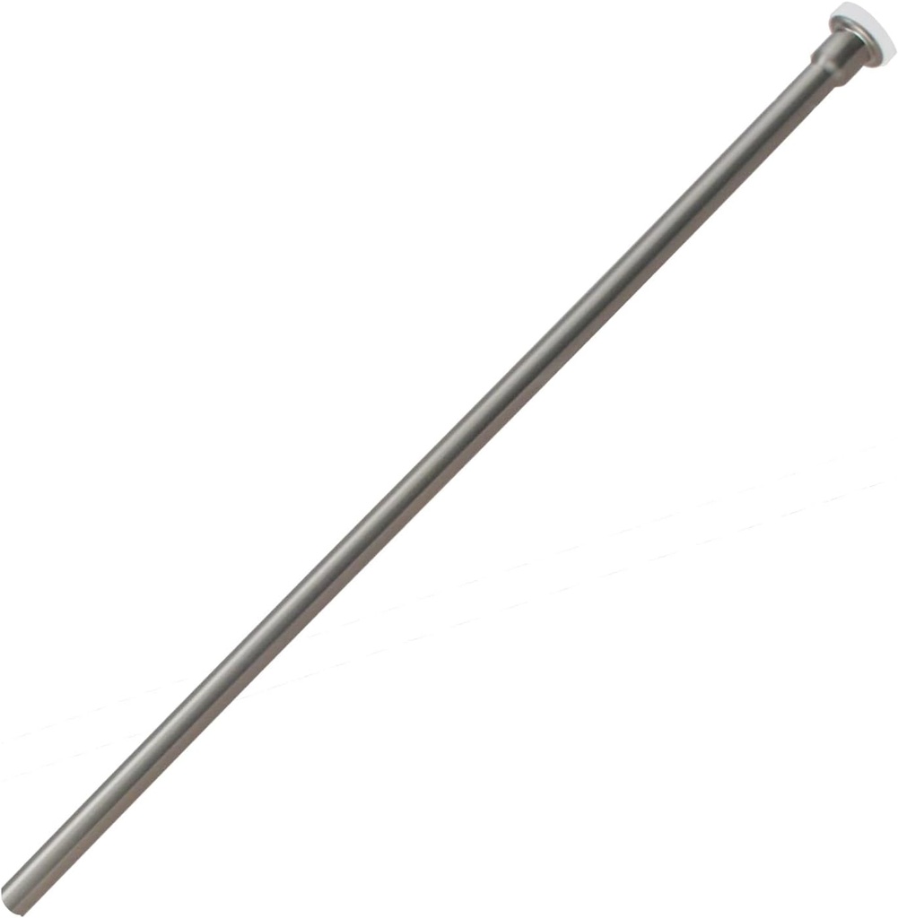 Westbrass 3/8" x 12" Brass Flat Head Toilet Supply Riser, Satin Nickel, D123-07