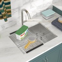 21" x 18" x 12" Undermount Laundry Sink 16 Gauge 304 Stainless Steel Handmade Deep Single Bowl Laundry Room Utility Sink Basin Outdoor Sink