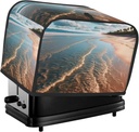 Beach Toaster Cover 2 Slice, Two Slice Bread Machine Covers Quilted Toaster Dust Cover Bread Maker Cover Universal Size Kitchen Small Appliance Cover With Top Handle