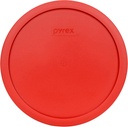Pyrex 7403-PC 10 Cup Poppy Red Round Plastic Storage Lid, Made in USA