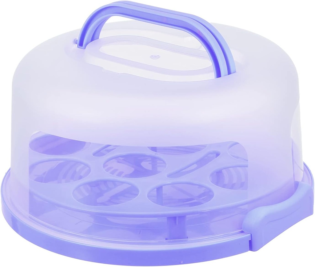 10 Inch Cake Box Lids Portable Plastic Cake Carrier Muffin Storage Baking Food Box Divider