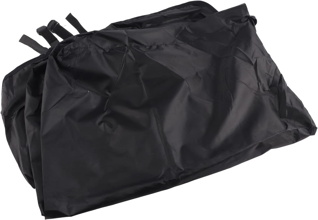 Swing Cushion Cover, Garden Courtyard Outdoor Polyester Taffeta 3 Seats Swing Chair Hammock Seat Cushion Cover (Black)