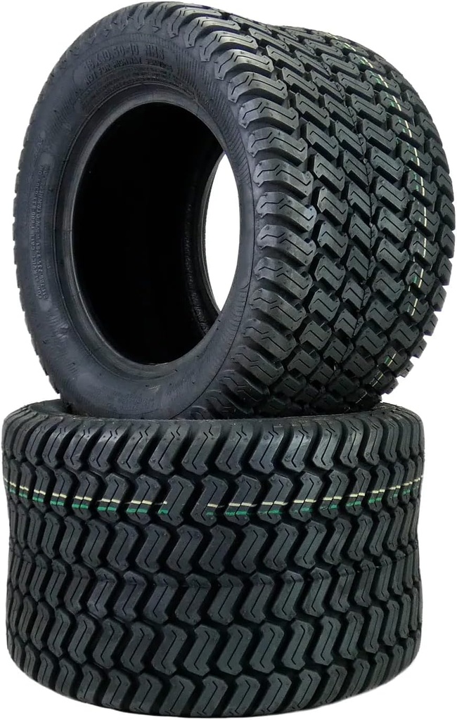 Set of 2 18x10.50-10 4 Ply Turf Lawn Mower Tractor Tires