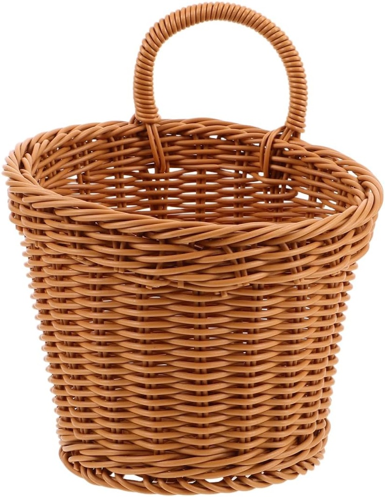 Kitchen Storage Basket 8.85X6.29X5.7In Woven Hanging Organizer for Onion Garlic Ginger and Utensils Pantry Basket Space Saving Kitchen Counter Storage