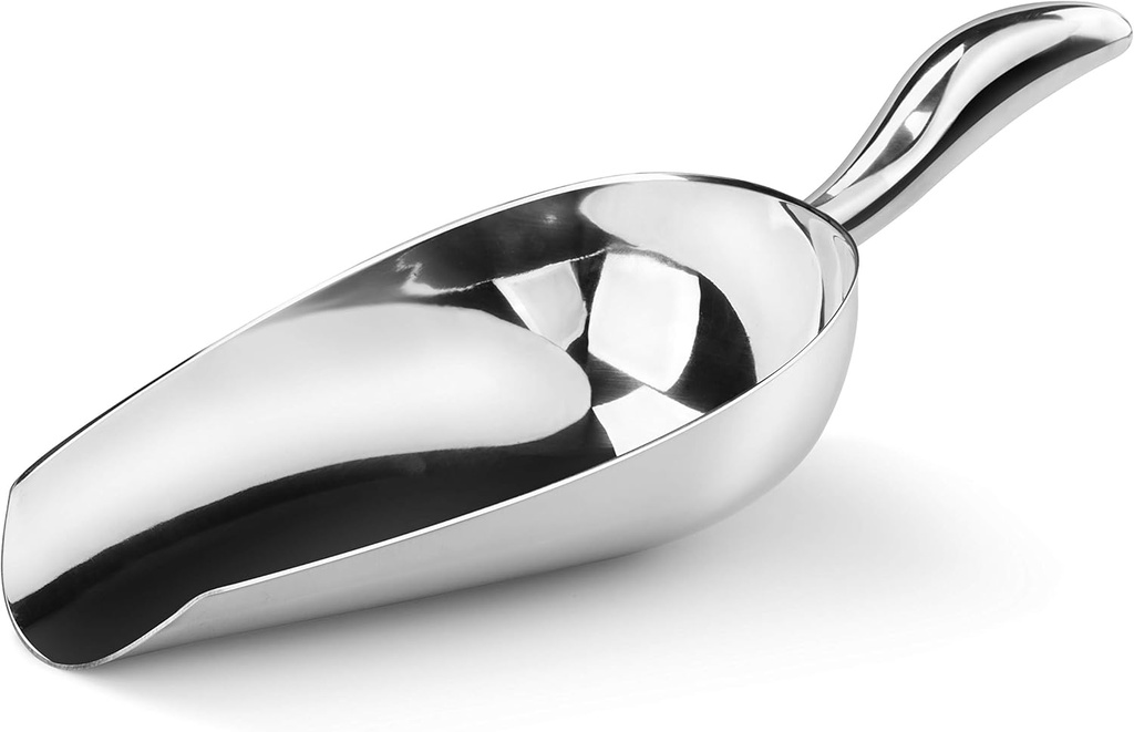 New Star Foodservice 1028546 Stainless Steel Bar Ice Flour Utility Scoop, 36-Ounce