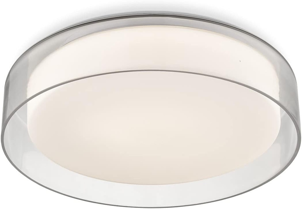 Kuzco Lighting FM48614 Aston Flush Mount LED, Clear