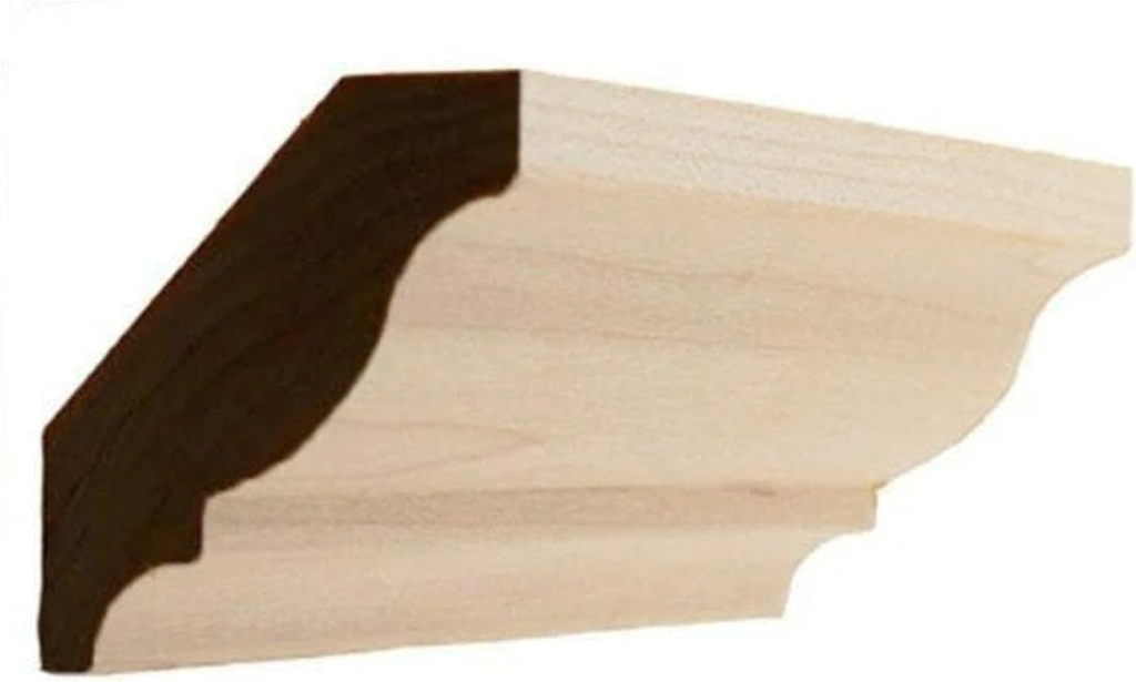 EWCR11 Colonial Crown Moulding Trim, 3/4" x 2-5/8", Maple, 94"