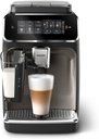 PHILIPS 3300 Series Fully Automatic Espresso Machine with LatteGo | 6 Beverages | Black Chrome | EP3347/90