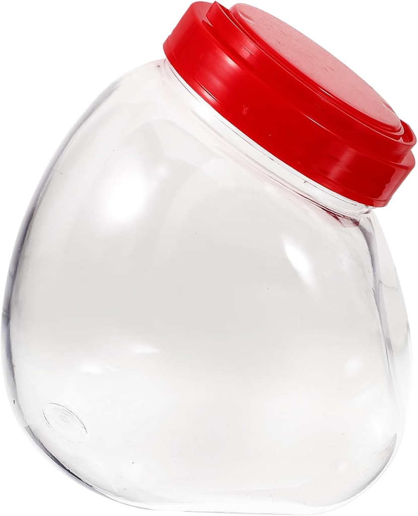 Transparent Candy Containers Wide Mouth Storage Jars Clear Plastic Jars with Airtight Seal for Kitchen Organization and Home Random Color