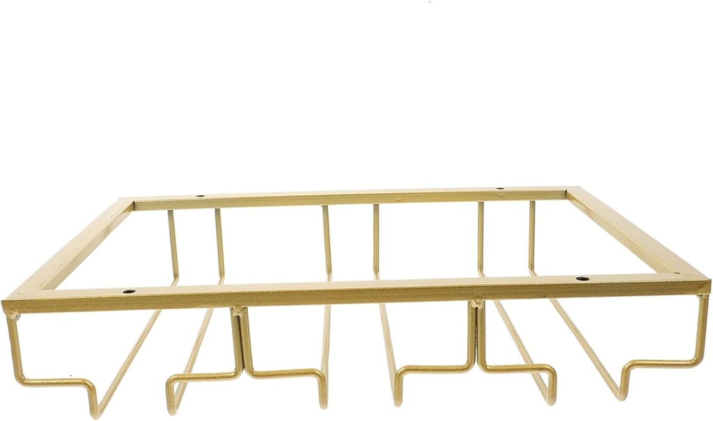 Unomor Creative Iron Art Goblet Rack Upside-down Wine Glass Storage Shelf for Kitchen Bar and Restaurant Elegant Design with Strong Weight Capacity for Safe Organization