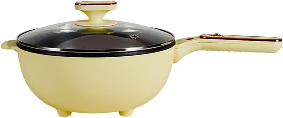 Electric Frying Pan Integrated Pot Household Stir Frying Pan Hot Pot Steaming Pot Non-stick Pan(E)