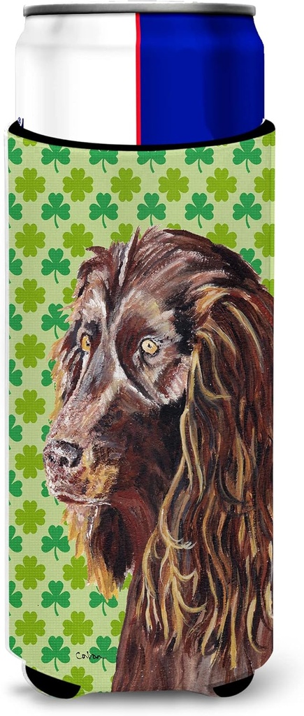 Boykin Spaniel St Patrick's Irish Ultra Beverage Insulators for slim cans