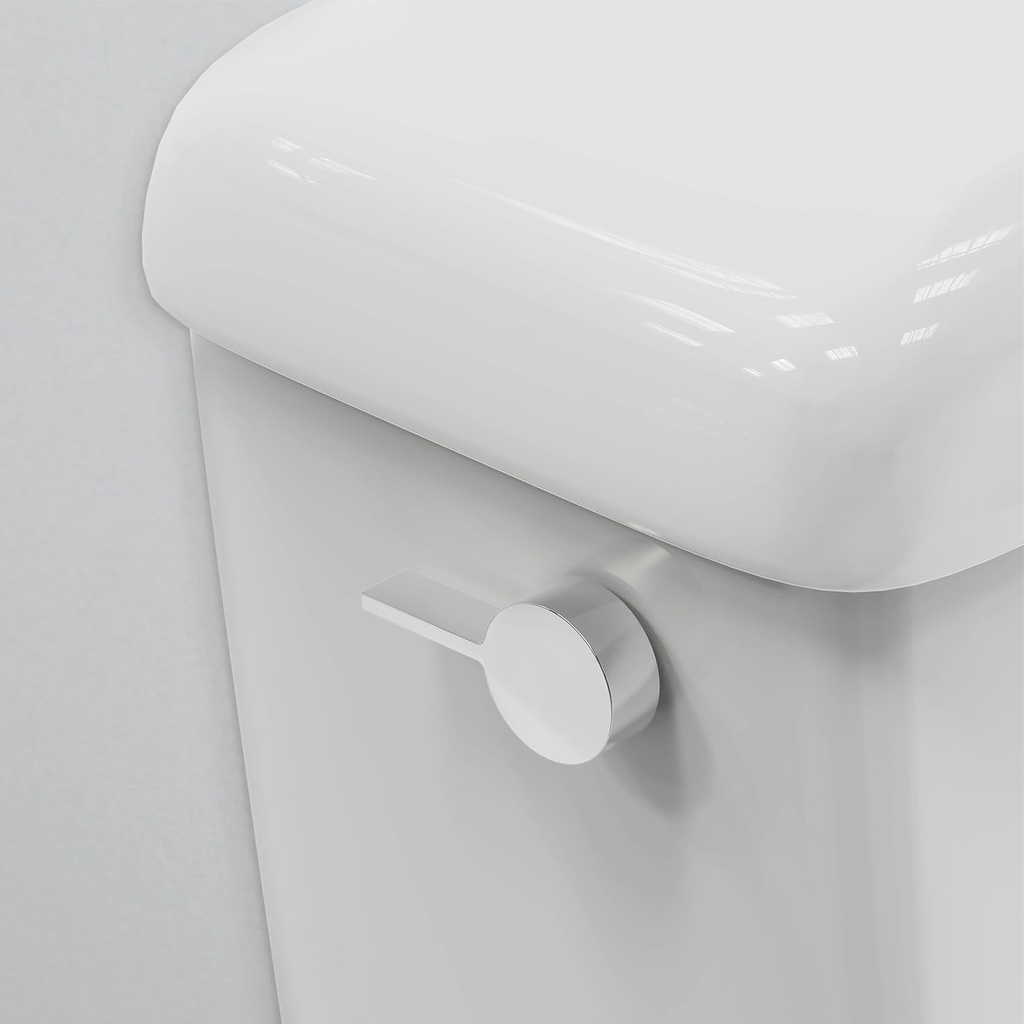 RAVINE Premium Modern Luxury Universal Toilet Handle Replacement, Majestic Collection. Toilet Lever Replacement, Easy Install (Chrome, Side Mount)