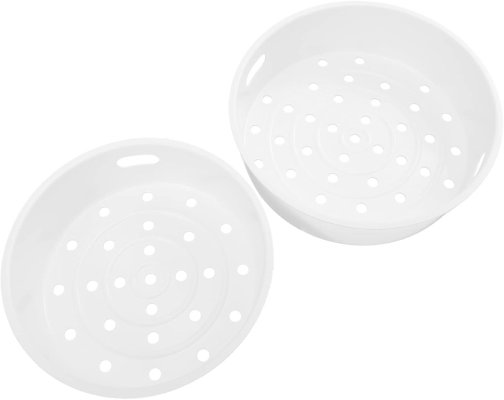 2pcs Household Steamer Baskets for Electric Cooker Multi-functional Food Steamers Handles for Vegetables Dumplings Asian Delicacies