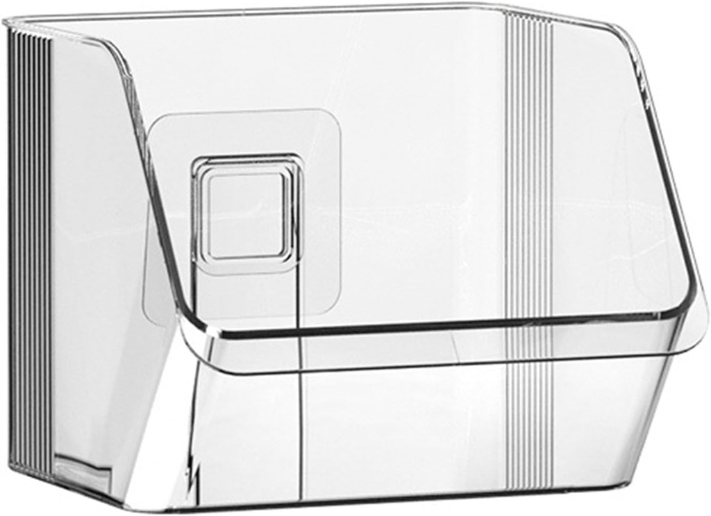 Wall Mounted Garlic Storage Basket, Clear Mesh Hanging Baskets for Kitchen, Space Saving Onion Garlic Ginger Storage Rack