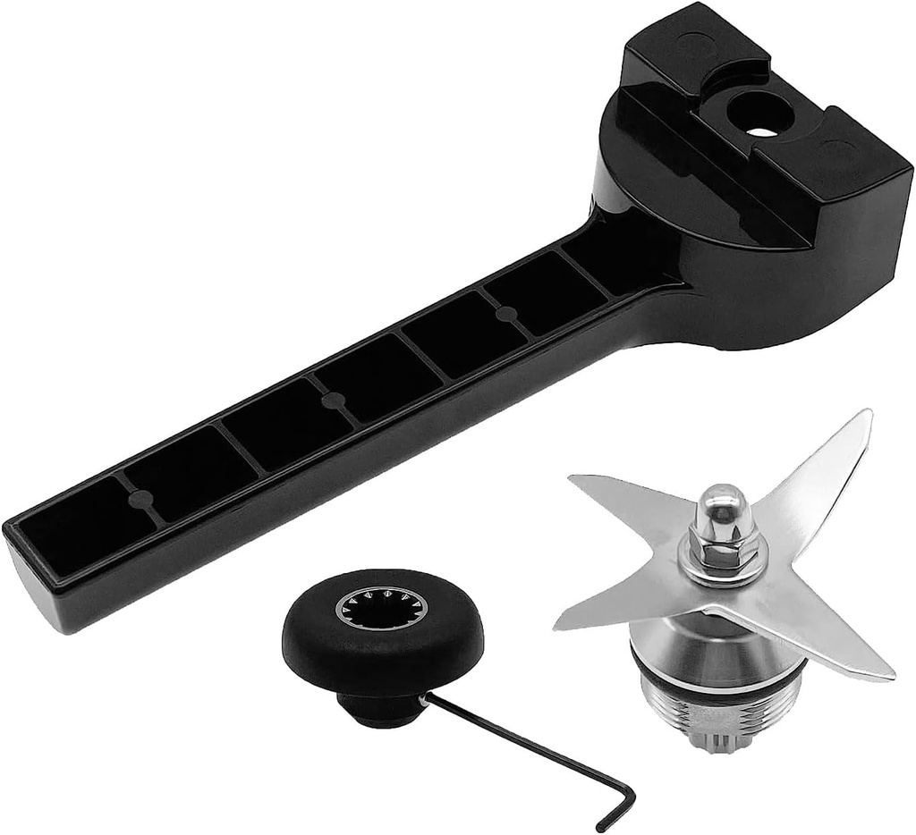 Blender Wet Blade Assembly with Wrench & Drive Socket Removal Tool Kit VIT-amix Blade Replacement Part for VIT-amix 5200 Series Standard Blender Mixer Household 64, 32 oz Containers