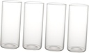 GLEAVI 4pcs Alcohol Glasses Cocktail Glasses Bar Elegant Design for Family Friends Colleagues