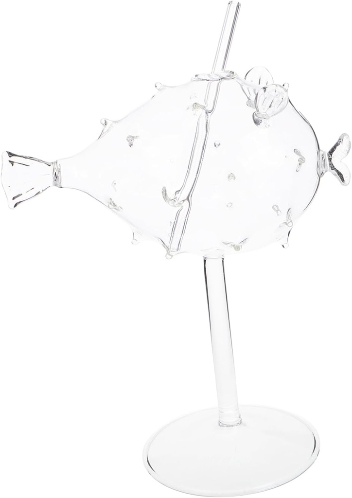 ABOOFAN Creative Cocktail Goblet Glasses Unique Decorative Drinkware for Parties Unbreakable Design Glass for Home and Bars 6-Piece Set