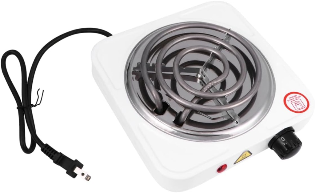 1000w Single Burner Electric Cooking Stove Adjustable Temperature Control Portable Countertop Heater for Quick Heating and Food Warmer Us