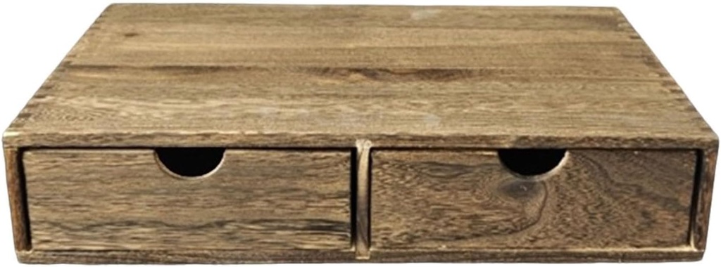 Coffee Pod Holder Countertop Storage for Capsules Cabinet Wooden Organizer for Counter Home Kitchen Bar Accessories, Dark Brown