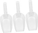 3pcs Thickened Acrylic Food Scoops Multipurpose Shovels for Rice Flour Grains and Popcorn and Practical Kitchen Tools for Buffets and Parties