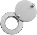 Homoyoyo Door Peephole Cover Privacy Protector for Home Security Easy to Install Durable Nickel Finish for Apartment and Office Use