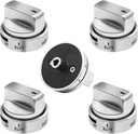 AEZ73453509 Stove Knobs Replacements Compatible with lg Gas Range Oven Stove LRG3085ST LRG3095ST LRG3081ST LRG3091ST LRG3093ST,AEZ72909008 AP5669773 Knobs Compatible with lg Stove,3-Year Support