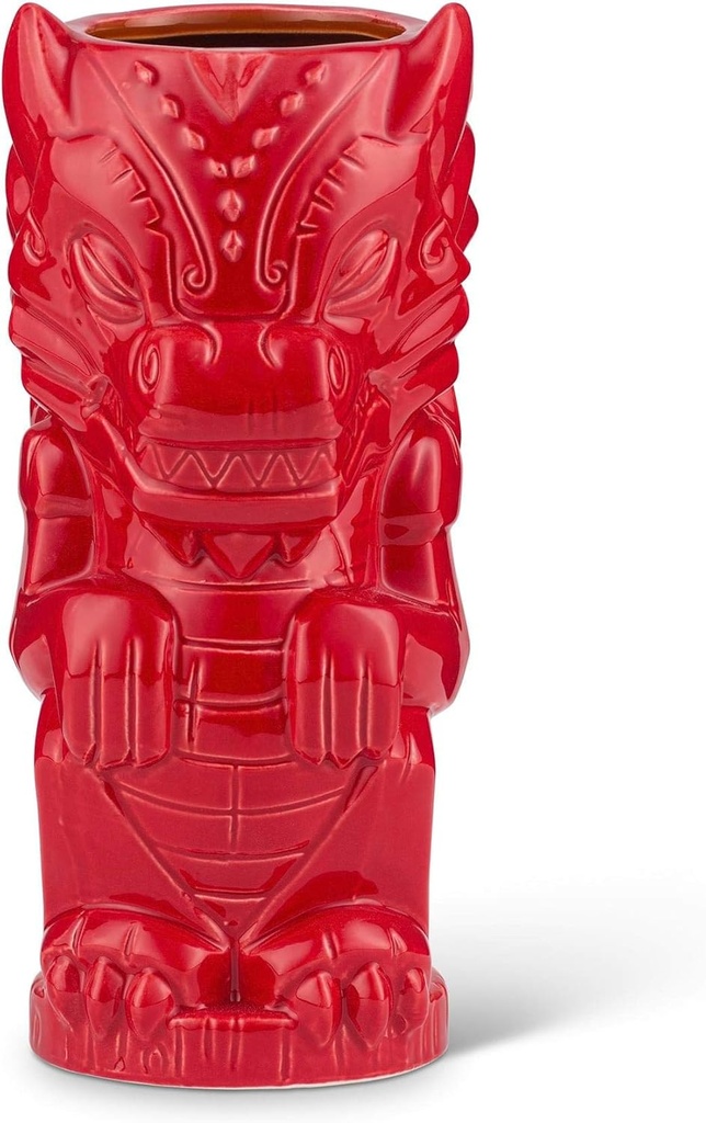 Geeki Tikis Red Dragon Fantasy Mug | Official Fantasy Series Ceramic Tiki Style Cup | Holds 17 Ounces