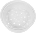Garneck 2pcs Plastic Steamer Baskets for Rice Cookers Kitchen Steaming Racks for Food Heating and Cooking Round Steaming Tool White