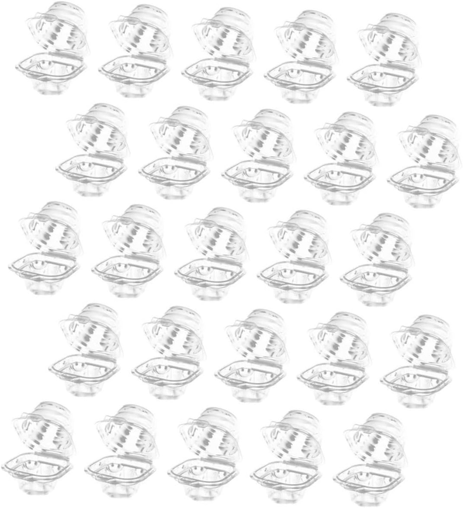 25Pcs Clear Cupcake Containers Individual Dessert Boxes for Safe Transport Display for Bakery Grocery Family Use Catering Events