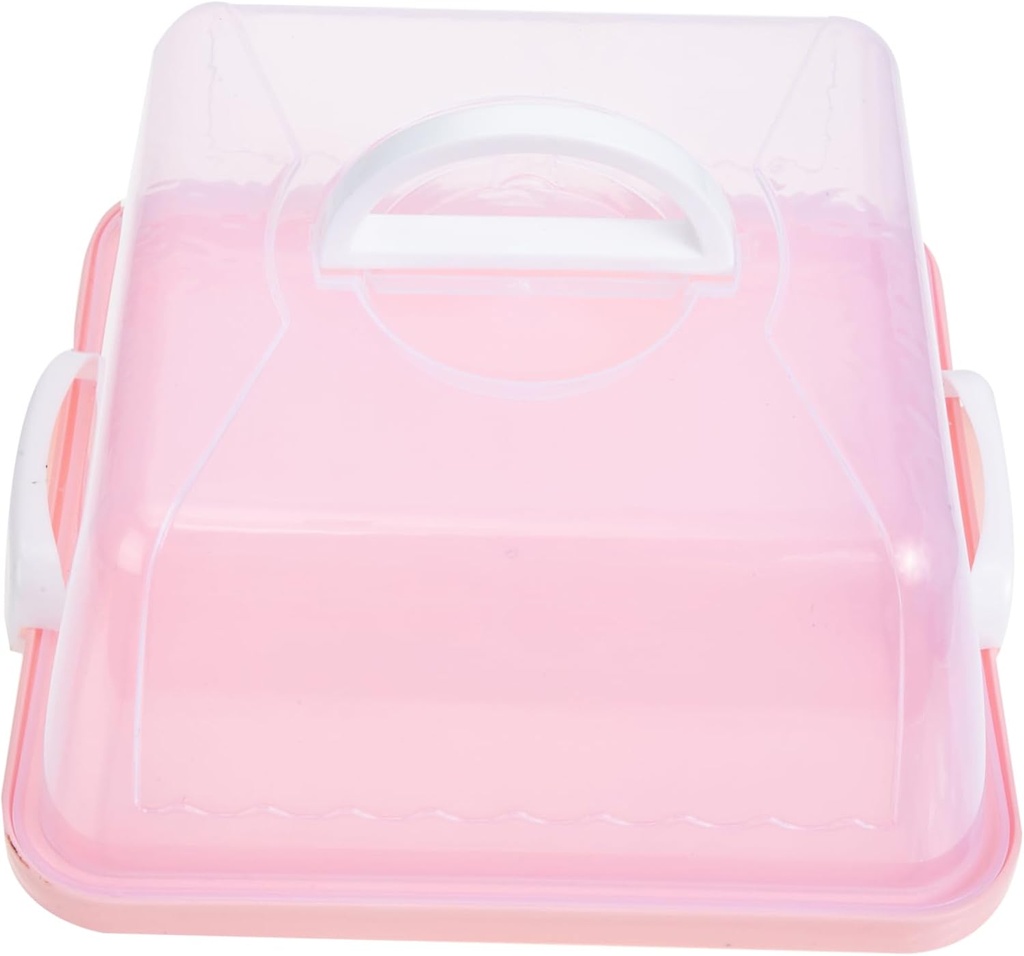 NOLITOY Portable Cake Box Plastic Cake Container Transparent Cake Carriers Clear Cake Carrier Plastic Cake Boxes Clear Container for Cake Birthday Cake Containers Cake Packing Container