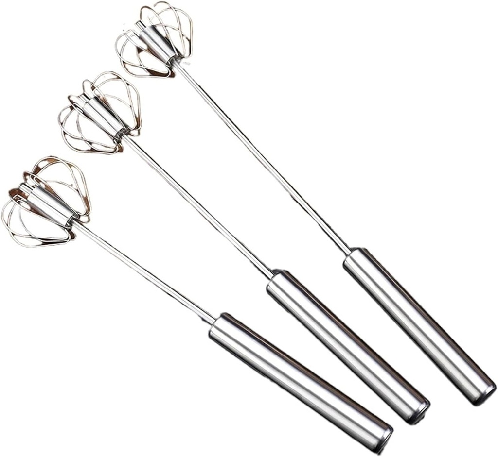 Stainless Egg Beater Semi-Automatic Tools Stiring Cream Whisk Manual Mixer Household Kitchen Baking Accessories(35CM)