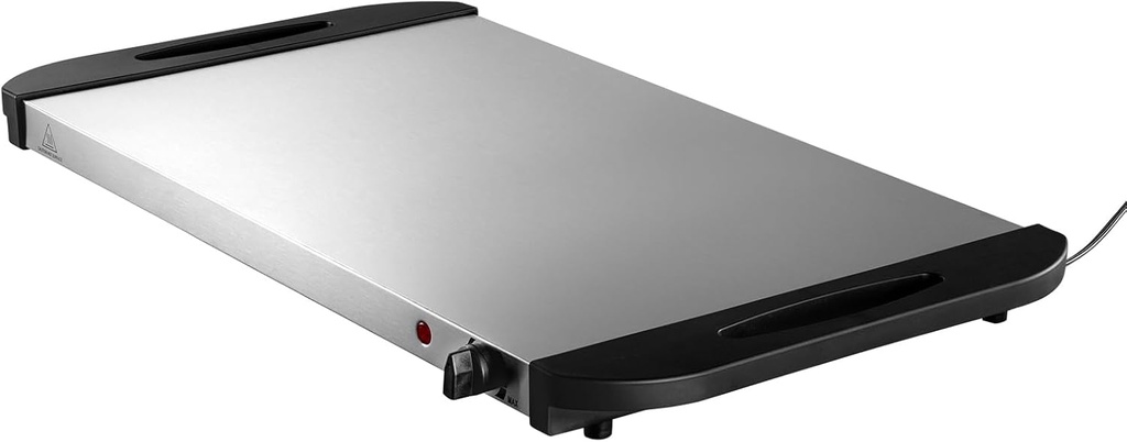 HappyBuy Electric Warming Tray - Adjustable Temp, Stainless Steel for Buffet & Holiday Events