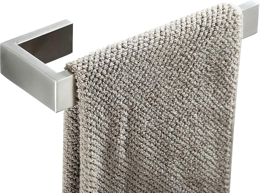 Towel Bar, Hand Towel Holder Stainless Steel SUS 304, Bathroom Hardware Accessory Towel Rack, Contemporary Style, Brushed Nickel Wall Mounted