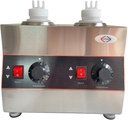 Electric Cheese Sauce Dispenser & Hot Fudge Warmer with 650ml Squeeze Bottles - Adjustable Temperature 86-185℉ - Commercial Grade 110V