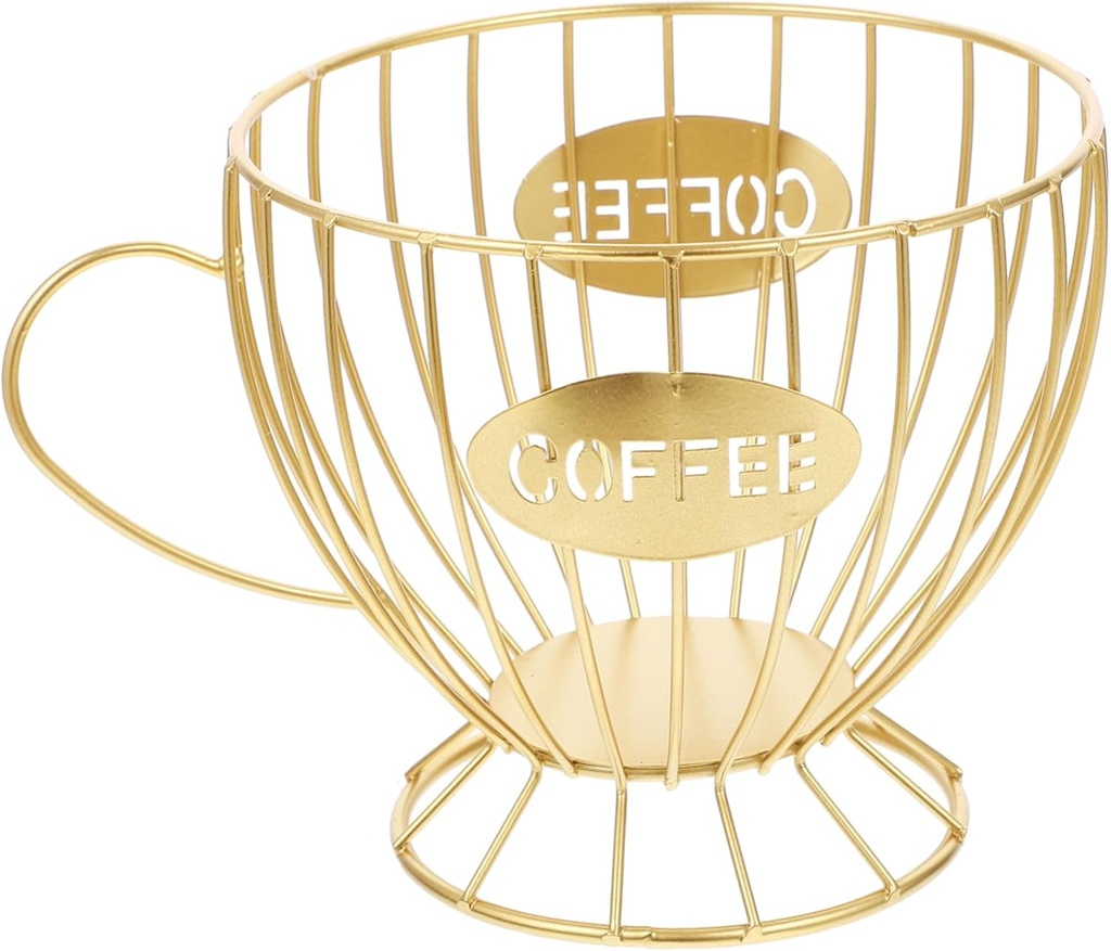 Zerodeko Storage Basket for Coffee Capsules Stylish Coffee Organizer Open Design for Keeping Your Counter Tidy