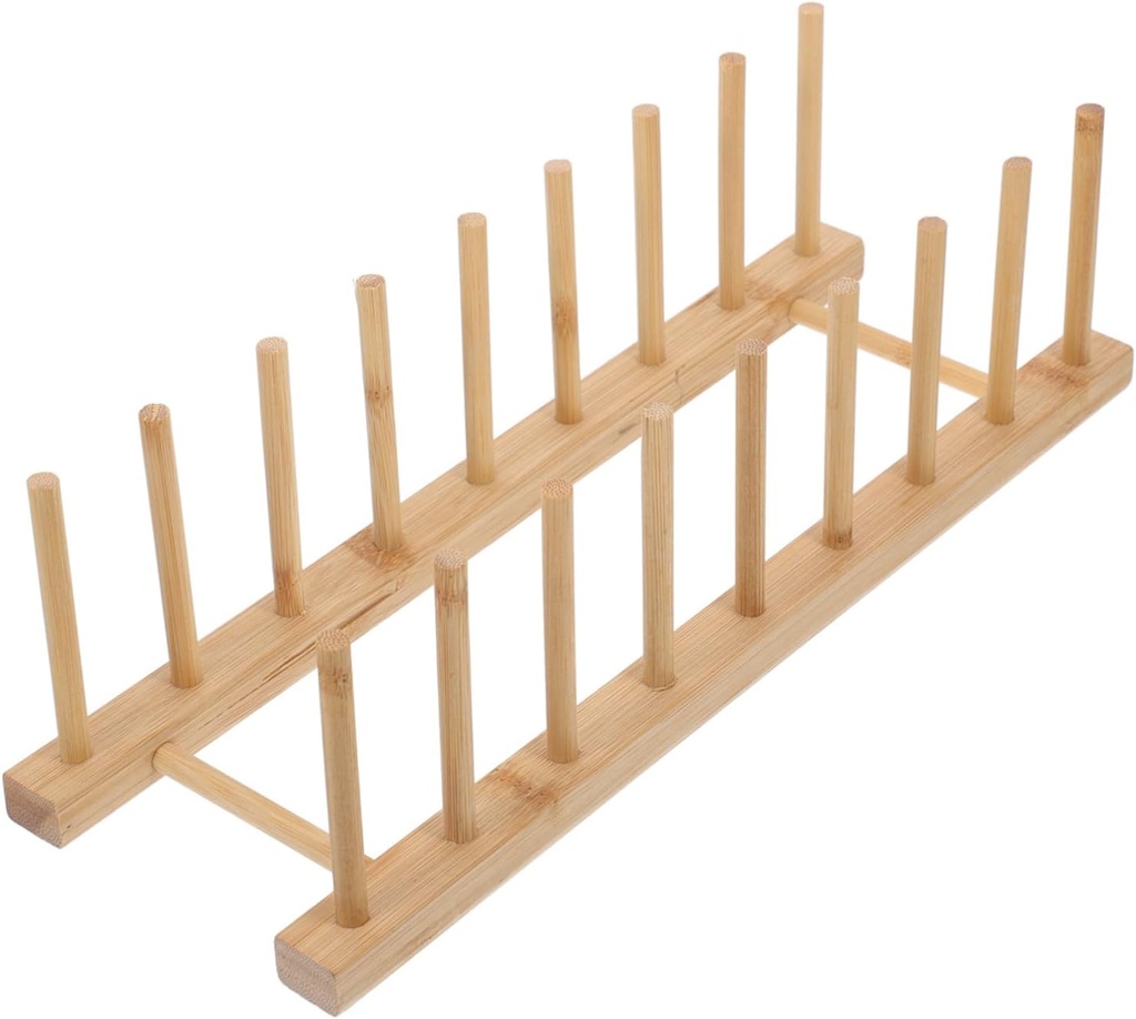 Multi Function Dish Drying Rack Space Saving Vertical Plate Holder with Compartments for Kitchen Organization and Efficient Drying of Bowls and Plates