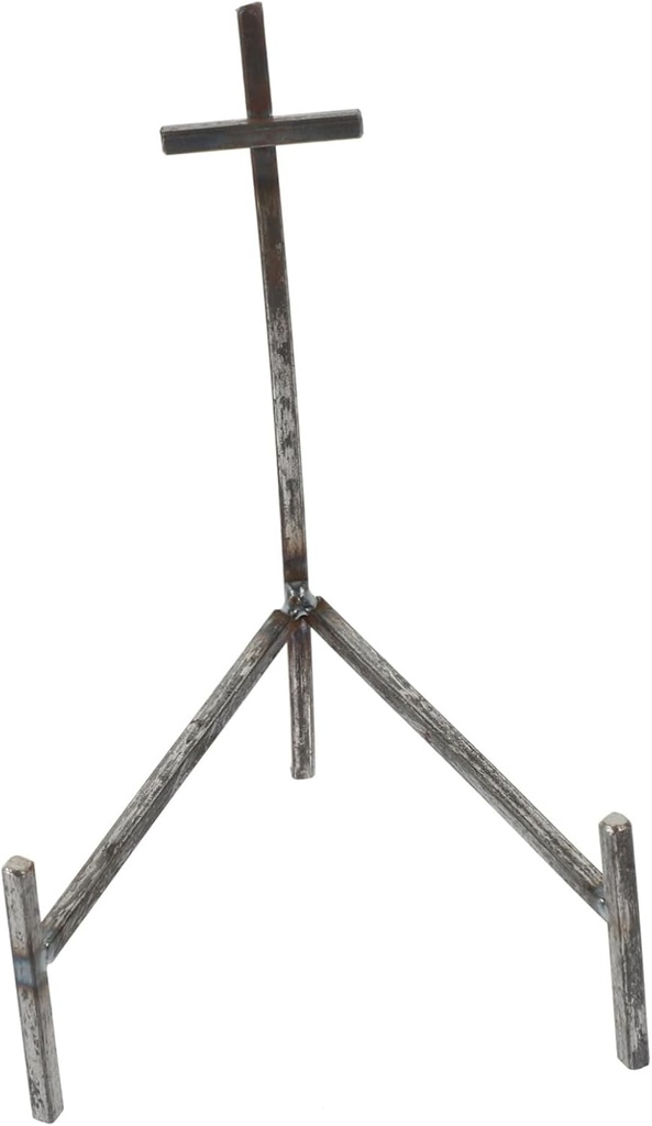 Happyyami Iron Plate Stand for Kitchen Adjustable Plate Easel Rack Handmade Iron Display Holder for Ceramics and Tea Cake Display