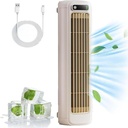 Cooling Ace, Portable Outfany Cooling Ace Quiet, 3 Wind Speeds, Room Air Conditioners Portable Windowless USB Charging, 24h Long-Lasting Battery Life -0203,Apricotwhite-25