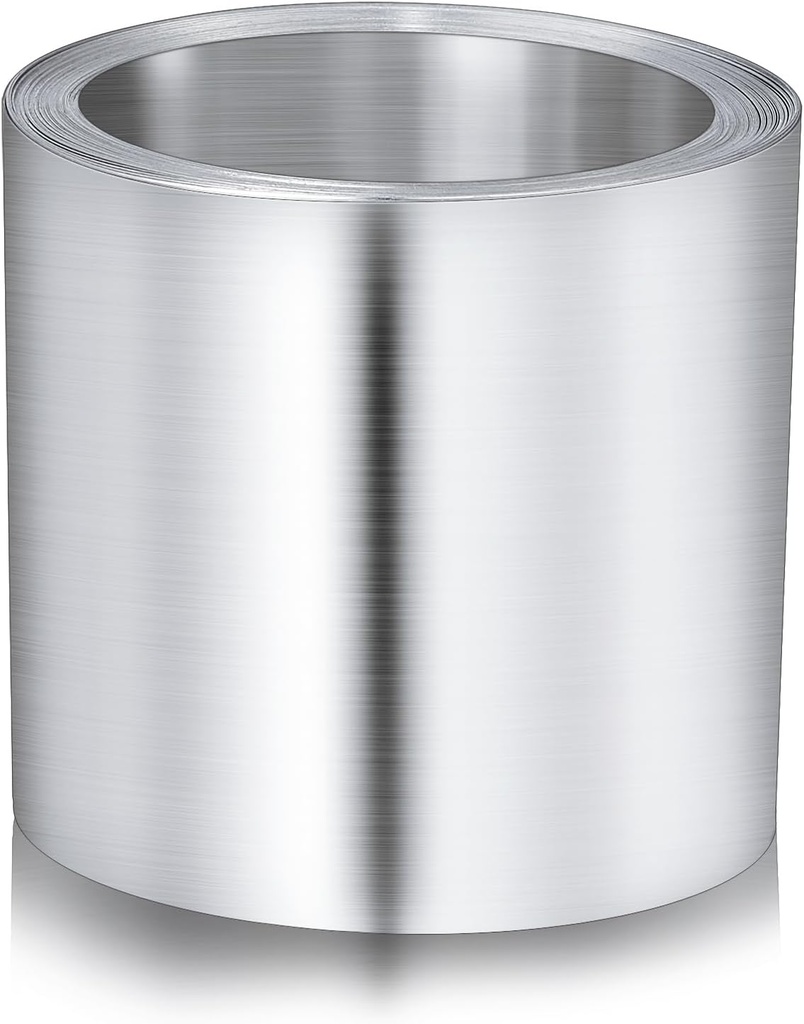 Ripeng 50 Feet Aluminum Flashing Roll Roof Flashing for Roof and Garden Preventing Roofing Stains Roof Strip for Moss and Mildew Prevention (1 Roll,4'' x 50' x 0.0158'')